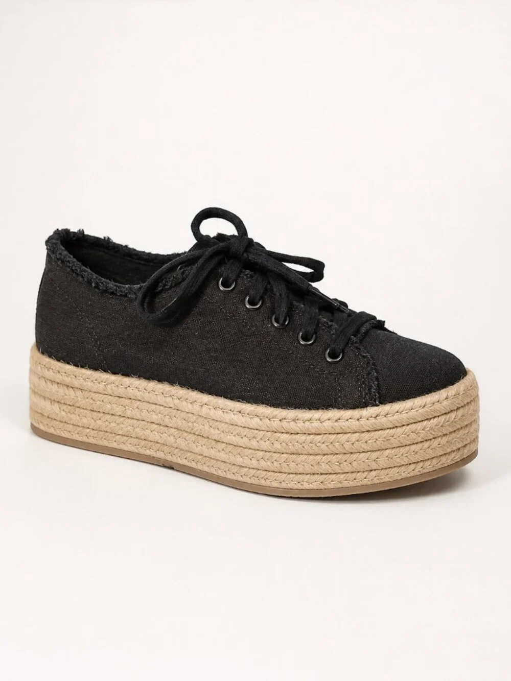 SCHUTZ Luana Espadrille Platform Tie Sneakers